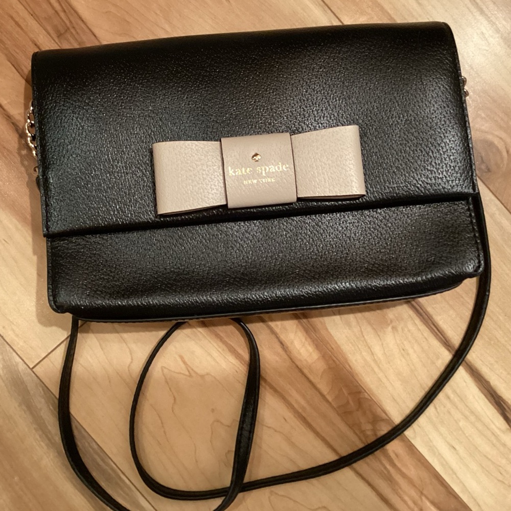 Kate Spade Black and Tan Crossbody Bag